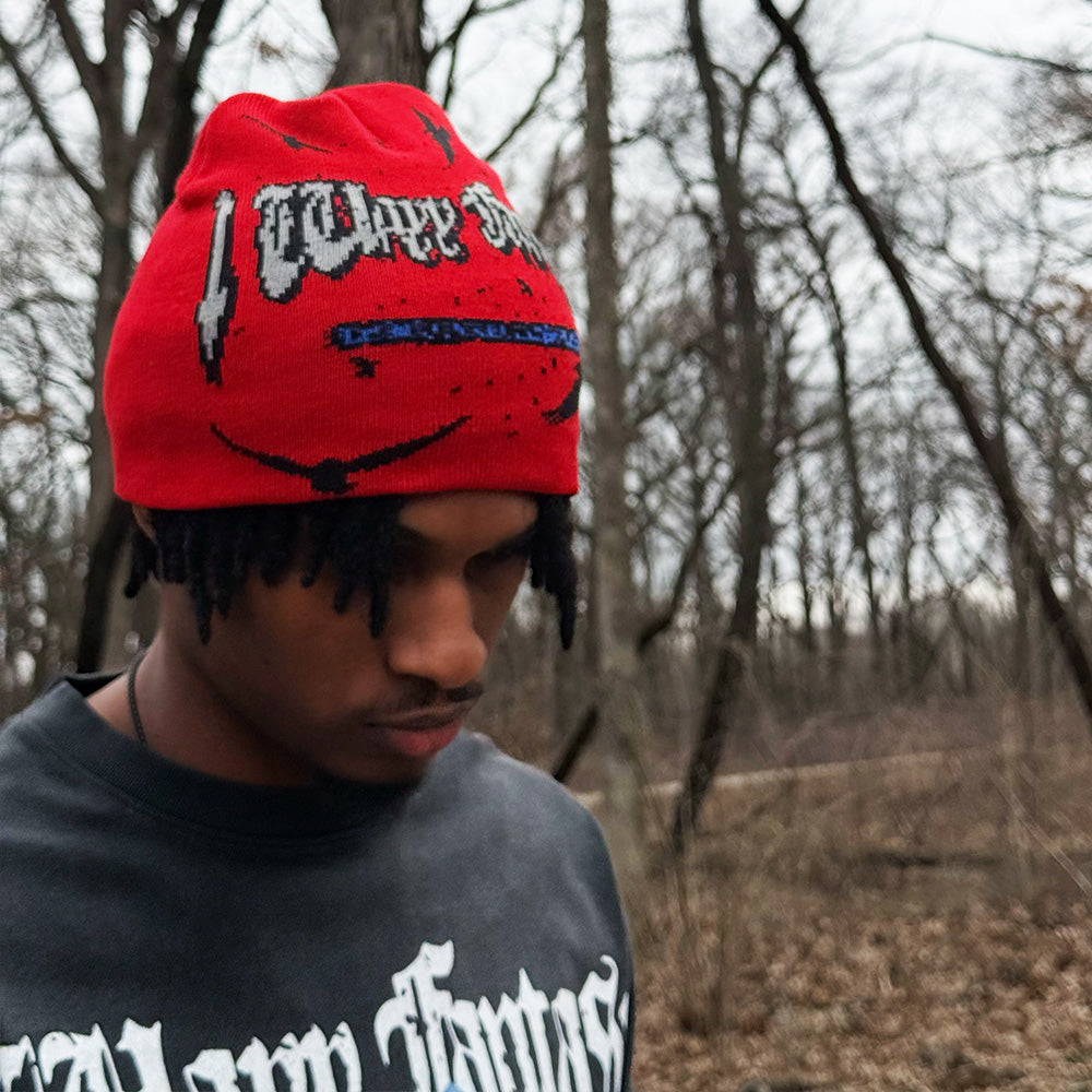 "Nightfall" Beanie (Red)