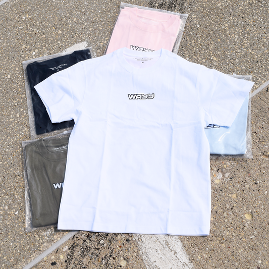 "Wayy" Logo Tee (White)