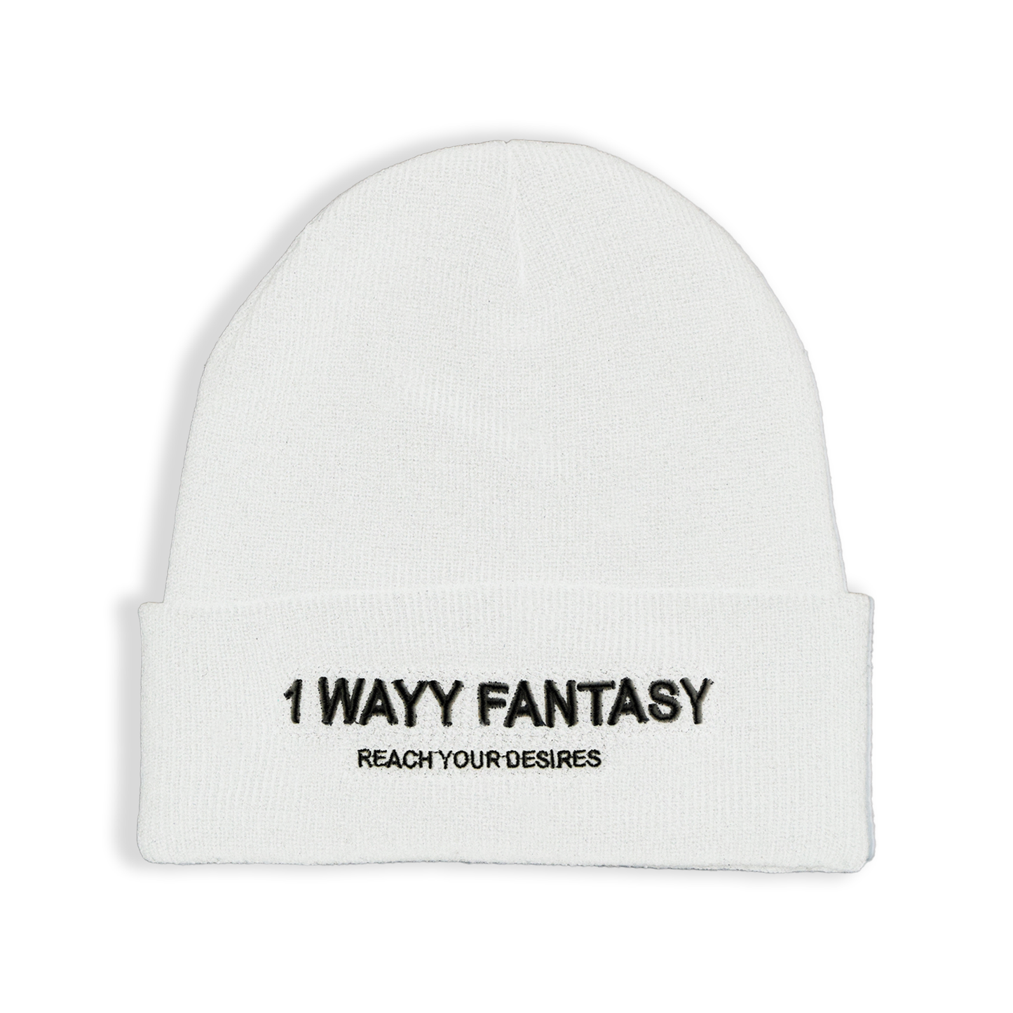 "1.W.F." Beanie (White)