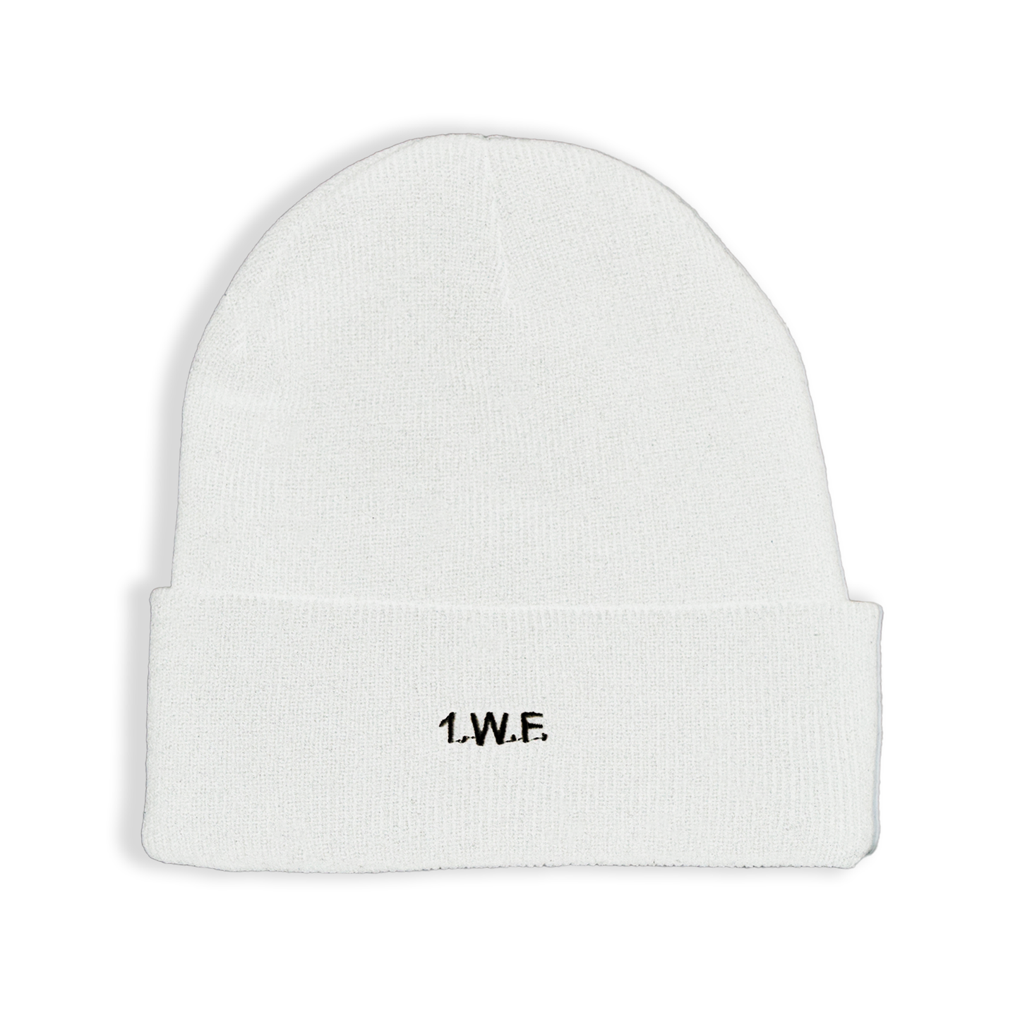 "1.W.F." Beanie (White)